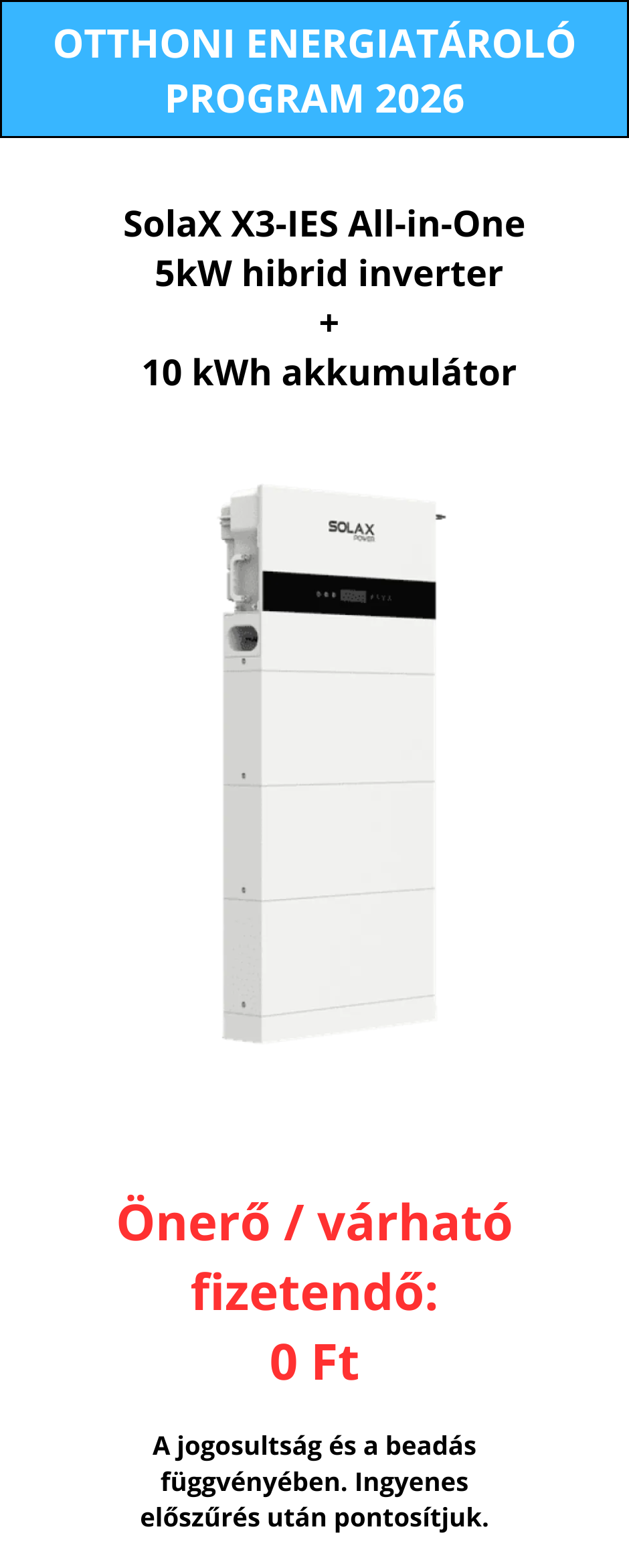 SolaX csomag