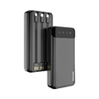 Picture 1/5 -Dudao capacious powerbank with 3 built-in cables 20000mAh USB Type C + micro USB + Lightning black (Dudao K6Pro +)