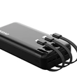 Picture 4/5 -Dudao capacious powerbank with 3 built-in cables 20000mAh USB Type C + micro USB + Lightning black (Dudao K6Pro +)