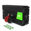 Kép 1/5 - Green Cell Autós Inverter 12V-ról 230V-ra feszültségátalakító (feszültség növelő) 1500W Tiszta szinuszhullám
