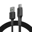 Kép 1/5 - Green Cell GC PowerStream USB-A - Micro USB 120cm Ultra Charge, QC 3.0 Adat és töltőkábel