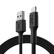 Obraz 1/5 - Green Cell GC PowerStream USB-A - Lightning 120cm rýchle nabíjanie Apple 2.4A Dátový a nabíjací kábel