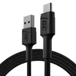 Obraz 1/5 - Green Cell GC PowerStream USB-A - USB-C 120cm QC 3.0 Dátový a nabíjací kábel