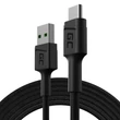 Kép 1/5 - Green Cell GC PowerStream USB-A - USB-C 200cm quick charge Ultra Charge, QC 3.0 Adat és töltőkábel