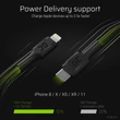 Obraz 2/5 - Green Cell Power Stream USB-C - Lightning dátový a nabíjací kábel 100 cm s napájaním (Apple MFi certifikácia)