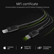 Obraz 3/5 - Green Cell Power Stream USB-C - Lightning dátový a nabíjací kábel 100 cm s napájaním (Apple MFi certifikácia)