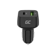 Obraz 3/5 - Green Cell Nabíjačka do auta USB-C Distribútor USB Fast Charger 3.0