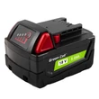 Obraz 2/5 - Zelená batéria pre Milwaukee M18 18V 5Ah Náhradná batéria M18 B5 4932430483