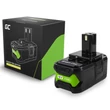 Obraz 1/5 - Zelená batéria pre Ryobi ONE+ 18V 4Ah Náhradná batéria RB18L40