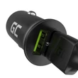 Obraz 5/5 - Green Cell PowerRide Nano 36 USB nabíjačka do auta 36W 2x USB-A, rýchle nabíjanie Ultra Charge, pre 12V a 24V zásuvky