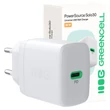 Obraz 1/5 - Greencell PowerSource Solo30 nabíjačka USB C biely napájací adaptér 30W zdroj
