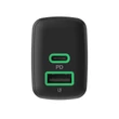 Obraz 3/5 - Nabíjačka Greencell PowerSource Duo30 USB/USB-C čierny napájací adaptér 30W napájanie