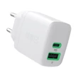 Obraz 2/5 - Greencell PowerSource Duo30 nabíjačka USB/USB-C biely napájací adaptér 30W zdroj