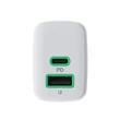 Obraz 3/5 - Greencell PowerSource Duo30 nabíjačka USB/USB-C biely napájací adaptér 30W zdroj