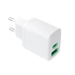 Obraz 4/5 - Greencell PowerSource Duo30 nabíjačka USB/USB-C biely napájací adaptér 30W zdroj