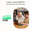 Obraz 3/5 - Greencell PowerStream USB-C kábel 0,3m 100W Rýchle nabíjanie PD Biela