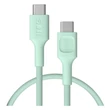 Obraz 1/5 - Greencell PowerStream USB-C kábel 0,3m 100W Rýchle nabíjanie PD Zelená