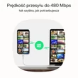 Obraz 4/5 - Greencell PowerFlex Silikónový USB-C kábel 0.3m 100W Rýchle Nabíjanie PD Biela