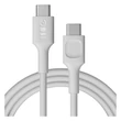 Obraz 1/5 - Greencell PowerFlex Silikónový USB-C kábel 2m 100W Rýchle Nabíjanie PD Biela