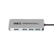 Obraz 2/5 - Green Cell Adaptér Basic HUB USB-C 4v1 (4×USB-A 3.0) – rýchly prenos až do 5 Gb/s, hliníkové puzdro