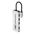 Obraz 1/5 - Green Cell Adaptér Basic HUB USB-C 4v1 (4×USB-A 3.0) – rýchly prenos až do 5 Gb/s, hliníkové puzdro