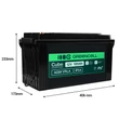 Kép 3/5 - Greencell AGM VRLA 12V 120Ah karbantartásmentes akkumulátor hajókhoz, fotovoltaikus rendszerekhez, napelemekhez (173x406x233mm)