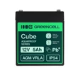 Obraz 2/5 - Bezúdržbová batéria Greencell AGM VRLA 12V 5Ah pre registračné pokladnice, hračky, fotoaparáty (91x70x102mm)
