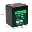 Obraz 2/5 - Greencell AGM VRLA 12V 4.5Ah bezúdržbová batéria pre pokladne, hračky, fotoaparáty (90x70x106mm)