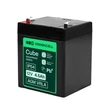Obraz 4/5 - Greencell AGM VRLA 12V 4.5Ah bezúdržbová batéria pre pokladne, hračky, fotoaparáty (90x70x106mm)