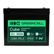 Obraz 3/5 - Bezúdržbová batéria Greencell AGM VRLA 12V 80Ah pre UPS, váhy, karavan (260x168x216mm)