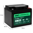 Obraz 2/5 - Greencell AGM VRLA 12V 50Ah bezúdržbová batéria | UPS | Váhy | Karavan | 197×166×170 mm