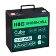 Kép 1/5 - Green Cell CUBE akkumulátor/akku LiFePO4 20Ah 12.8V 256Wh Lítium-vasfoszfát, fotovoltaikus, napelemes rendszerhez