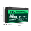 Kép 2/5 - Green Cell AGM akkumulátor VRLA 6V 10 Ah