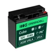 Obraz 3/5 - Green Cell olovená batéria AGM 12V 17Ah pre lode, elektrické vozidlá