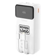 Obraz 1/3 - S UNIKÁTNYM LOGOM Dudao K15MAX 30000mAh PD 22.5W Powerbank s vstavanými káblami - Biela