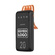 Obraz 1/2 - S VLASTNÝM LOGOM Dudao vysokovýkonná powerbanka s 3 vstavanými káblami 20000mAh USB Type C + micro USB + Lightning (Dudao K6Pro +)