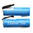 Obraz 3/4 - Cameron Sino 3.7V 650mAh Li-ion 43.00 x 14.10 x 14.10mm cells (2pcs) with solder tabs