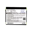 Obraz 3/4 - Cameron Sino 1500mAh Motorola TalkAbout T4800,TalkAbout T4900,TalkAbout T5000,TalkAbout T5025,TalkAbout T5100,TalkAbout T5200,TalkAbout T5300,TalkAbout T5400,TalkAbout T5420,TalkAbout T5500 Batéria