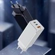 Obraz 6/8 - Baseus GaN rýchla nástenná nabíjačka PPS 65W USB/2xUSB typu C rýchla nabíjačka 3.0 Power Delivery SCP FCP AFC (nitrid gália)