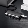 Obraz 3/8 - Ugreen USB Type C HUB 3x USB 3.0/Čítačka kariet SD a micro SD/RJ45 1000Mbps sieťový adaptér/HDMI - sivý (50538)