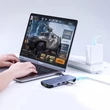 Obraz 7/8 - Ugreen 9v1 multifunkčný HUB USB typu C - HDMI / 3xUSB 3.2 GeN 1 / čítačka kariet SD micro SD / VGA / RJ45 / USB typu C Power Delivery 100W 20V 5A - sivá (70409 CM286)