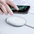 Kép 8/8 - Baseus Jelly Qi vezeték nélküli töltő 15 W + USB - C típusú USB kábel - fehér (WXGD-02)