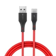 Kép 1/5 - USB-C kábel BlitzWolf BW-TC15 3A 1,8 m (piros)