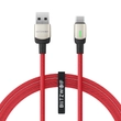 Kép 1/5 - BlitzWolf BW-TC21 szőtt USB-C Kábel 3A 1m (Piros)
