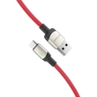 Kép 2/5 - BlitzWolf BW-TC21 szőtt USB-C Kábel 3A 1m (Piros)