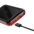 Baseus Mini S Bracket 10W vezeték nélküli töltő Power bank 10000mAh 18W (fekete-piros)