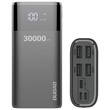 Kép 1/8 - Dudao Power Bank 4x USB 30000mAh, 4A, kijelzővel, fekete (K8Max black)