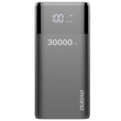 Kép 2/8 - Dudao Power Bank 4x USB 30000mAh, 4A, kijelzővel, fekete (K8Max black)