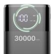 Dudao Power Bank 4x USB 30000mAh, 4A, kijelzővel, fekete (K8Max black)