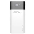 Kép 2/8 - Dudao Power Bank 4x USB 30000mAh, 4A, kijelzővel, fehér (K8Max white)